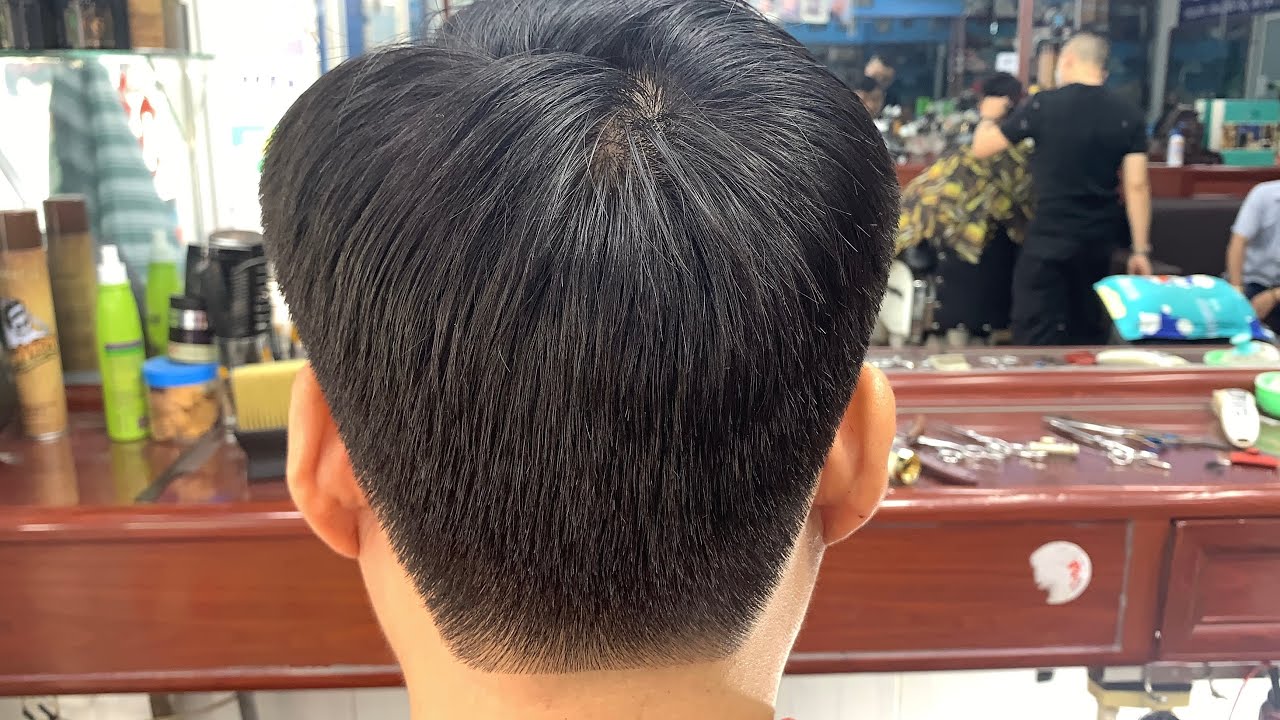 CẮT TÓC NAM Chải Thấpchân phươngCho tuổi trung niên Đơn Giản Bình Dân   Mens Simple Haircut  YouTube